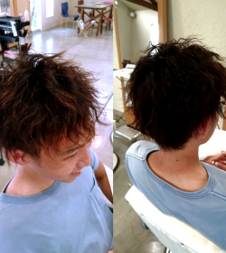 ツイストピンパーマ